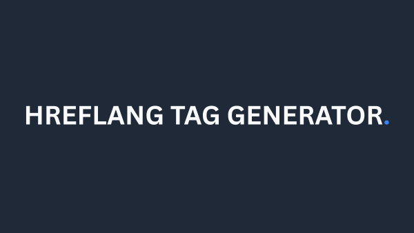 Hreflang Tag Generator dashboard preview