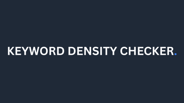 Keyword Density Checker dashboard preview
