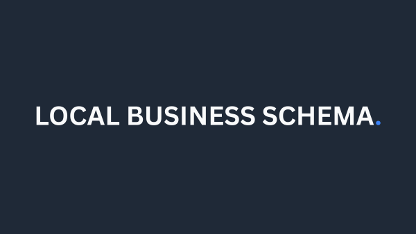 Local Business Schema dashboard preview