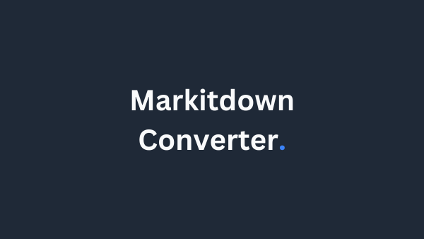 MarkItDown File Converter dashboard preview
