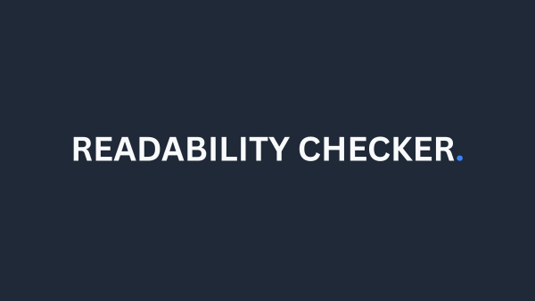 Readability Checker dashboard preview